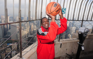 Meadowlark Lemon Tours The Empire State Building The Empire State Building hosts legendary Harlem Globetrotter and Basket Ball of Famer Meadowlark Lemon as he promotes his new book, "Trust Your Next Shot: A Guide To A Life Of Joy".